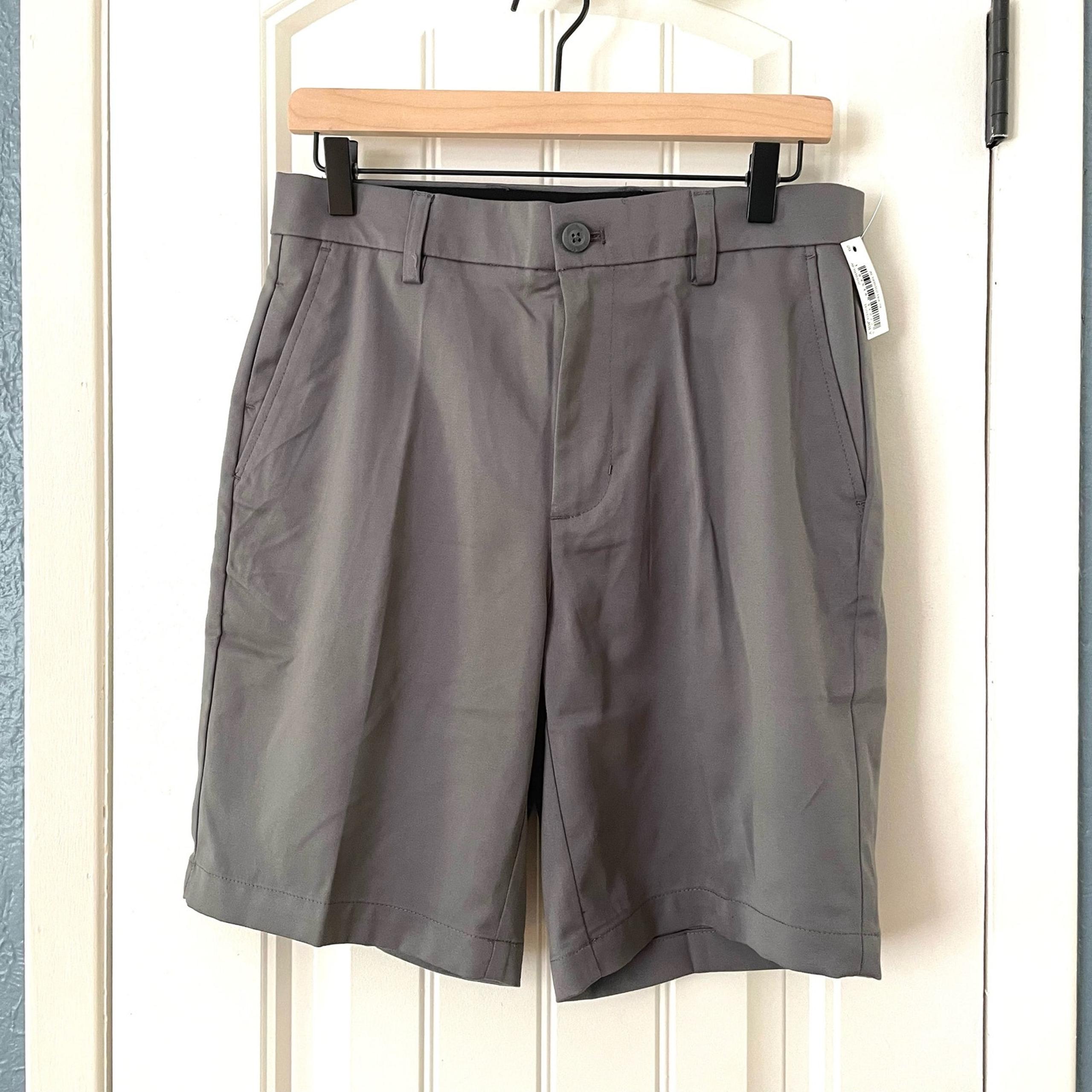 Classic fit flat front shorts