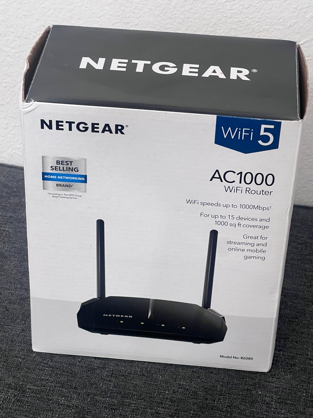 NETGEAR WiFi Router (R6080) - AC1000 Dual Band Wireless Speed (up to 1000 Mbps)