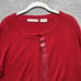 Neiman Marcus Cashmere Collection Cardigan Womens XL Red Sweater Sparkle Formal