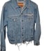 Levi’s Distressed Jean Jacket Women’s M Light Wash Blue Denim Trucker Cotton