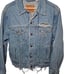 Levi’s Distressed Jean Jacket Women’s M Light Wash Blue Denim Trucker Cotton