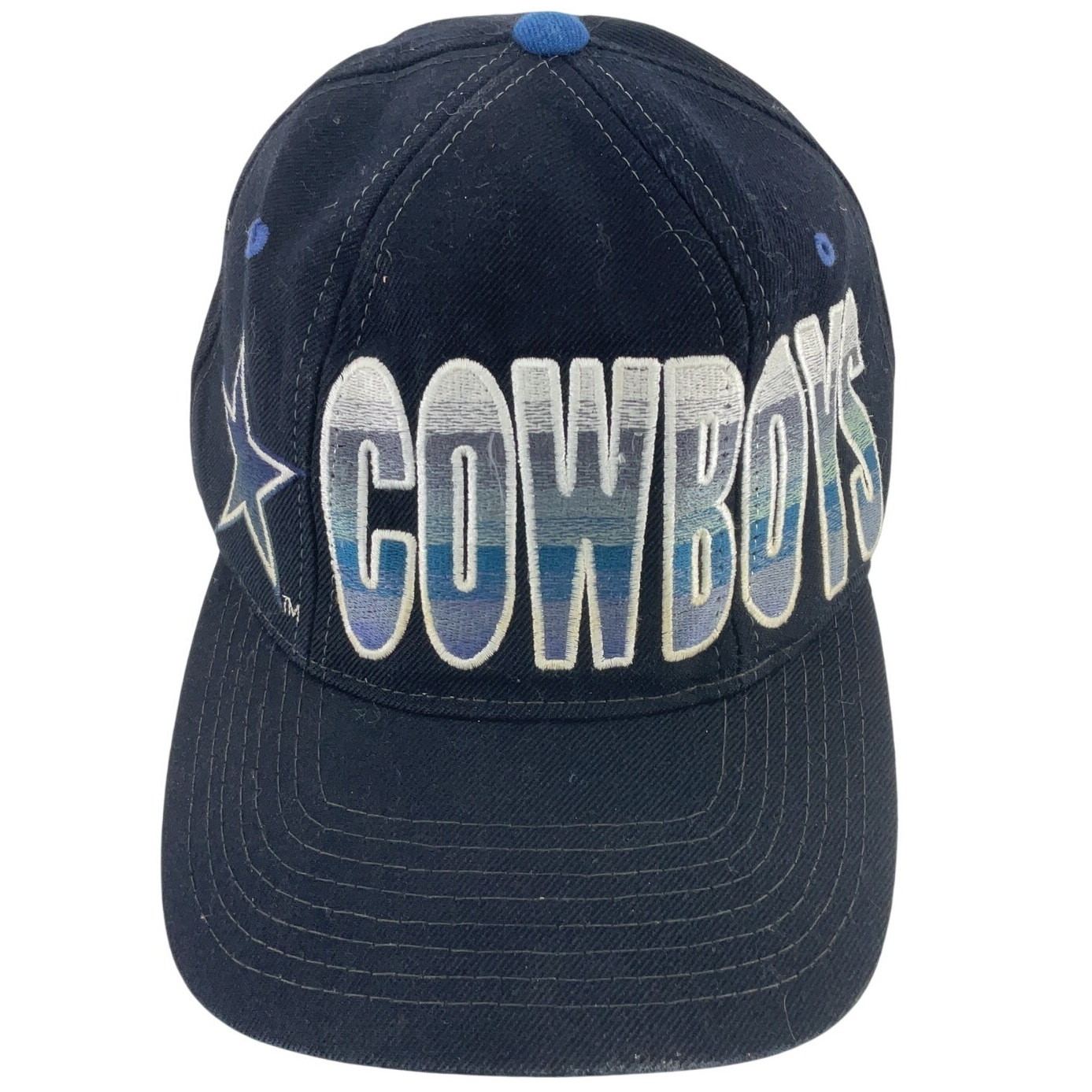 Starter Dallas Cowboys Navy Baseball Cap Hat Acrylic/Wool Mens One Size Preowned