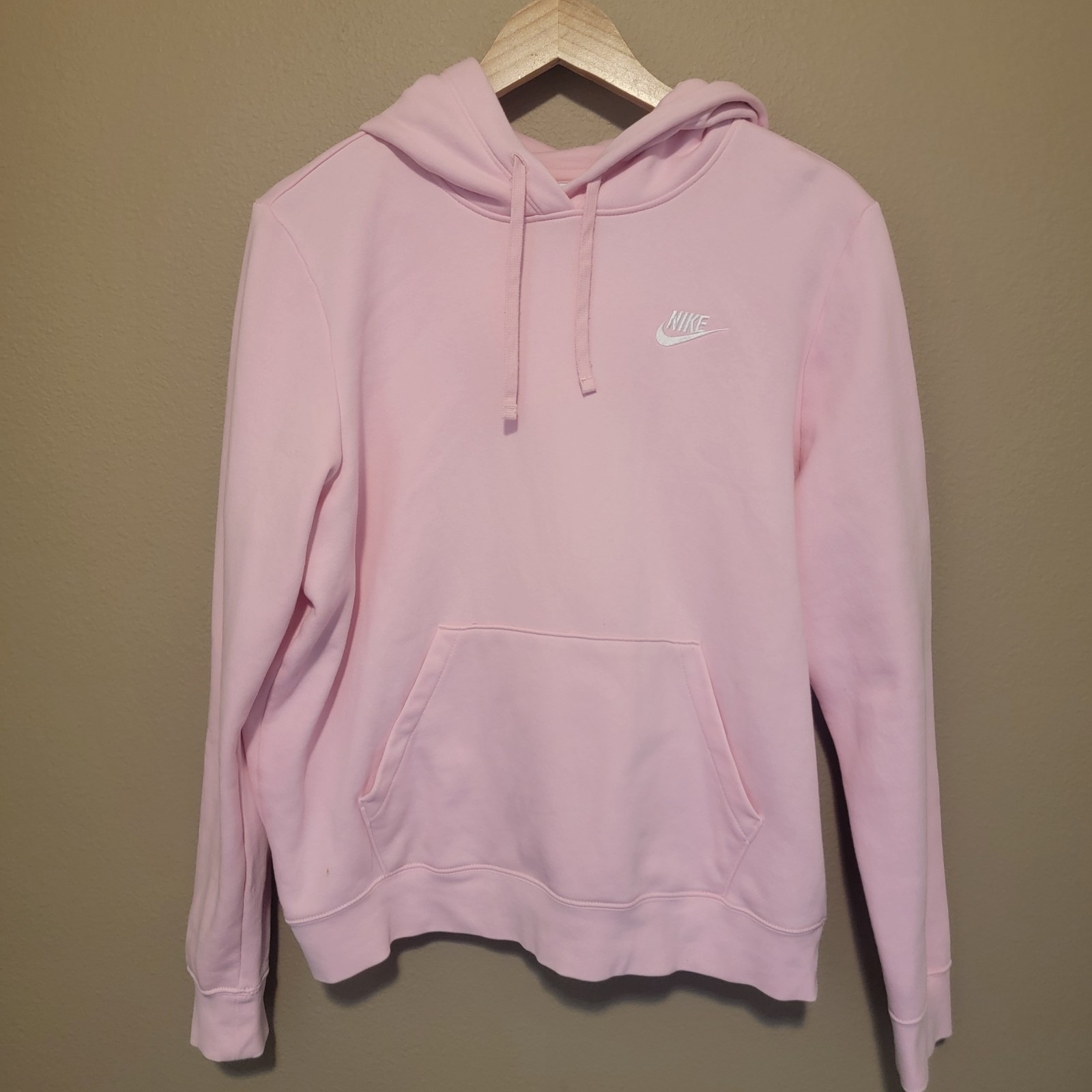 Nike Men's Sportswear Club Fleece Hoodie Large BV2654-663 Pink Foam