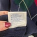Pringle Of Scotland Argyle Navy/Burgundy/Green V Neck Sweater 46