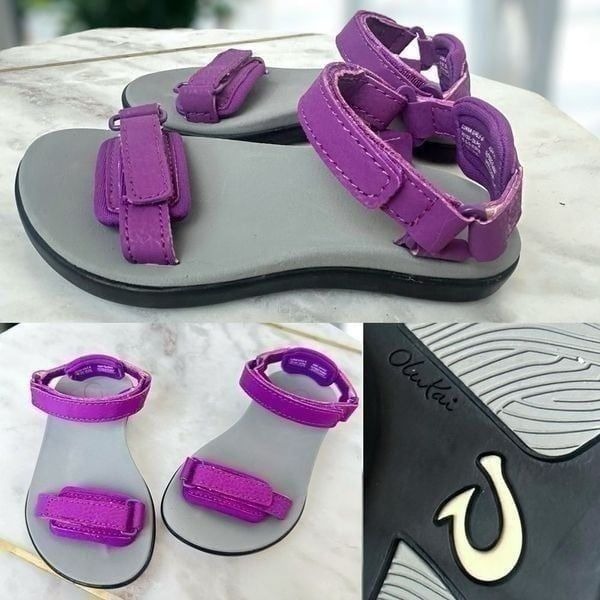 NEW Olukai Luana Toddler Comfort Adjustable Strap Water Shoe Sandals Size 9