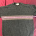 Eddie Bauer Vintage Wool Blend V Neck Pullover Sweater Speckled Green Brown XL