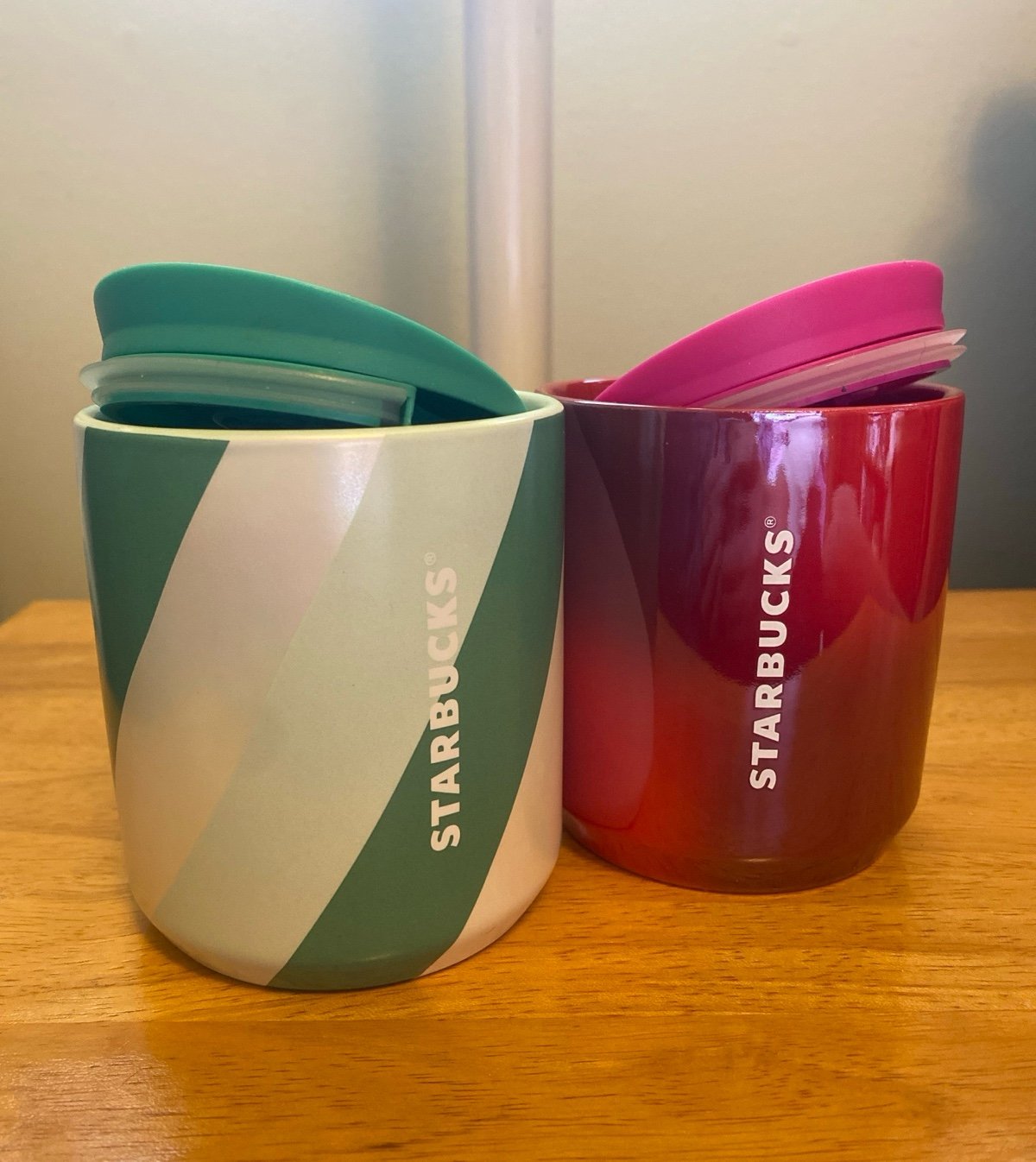 2 Starbucks Travel Mugs