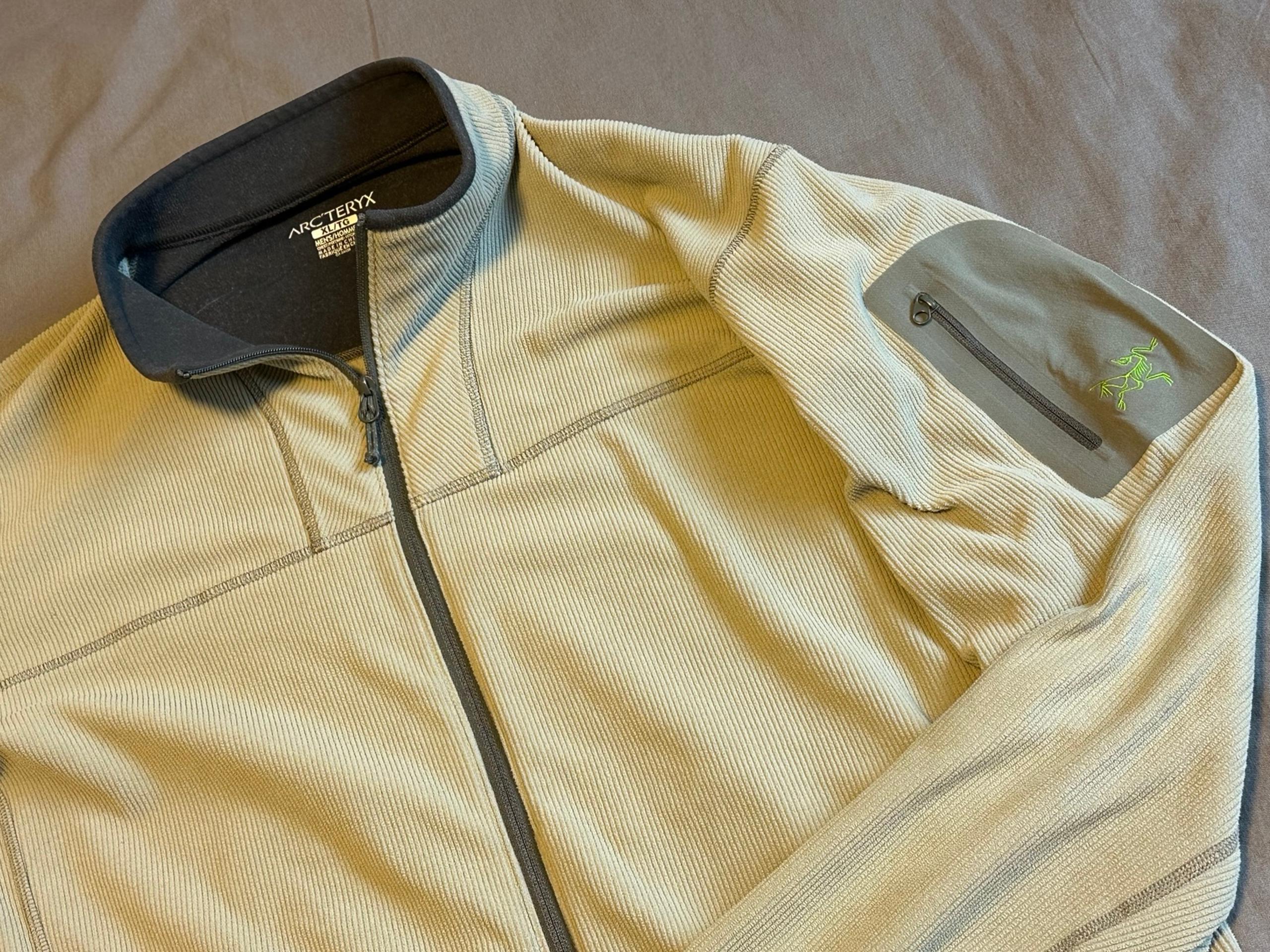 Arcteryx Ribbed Polartec Full Zip Fleece Jacket Pullover Men's Size XL