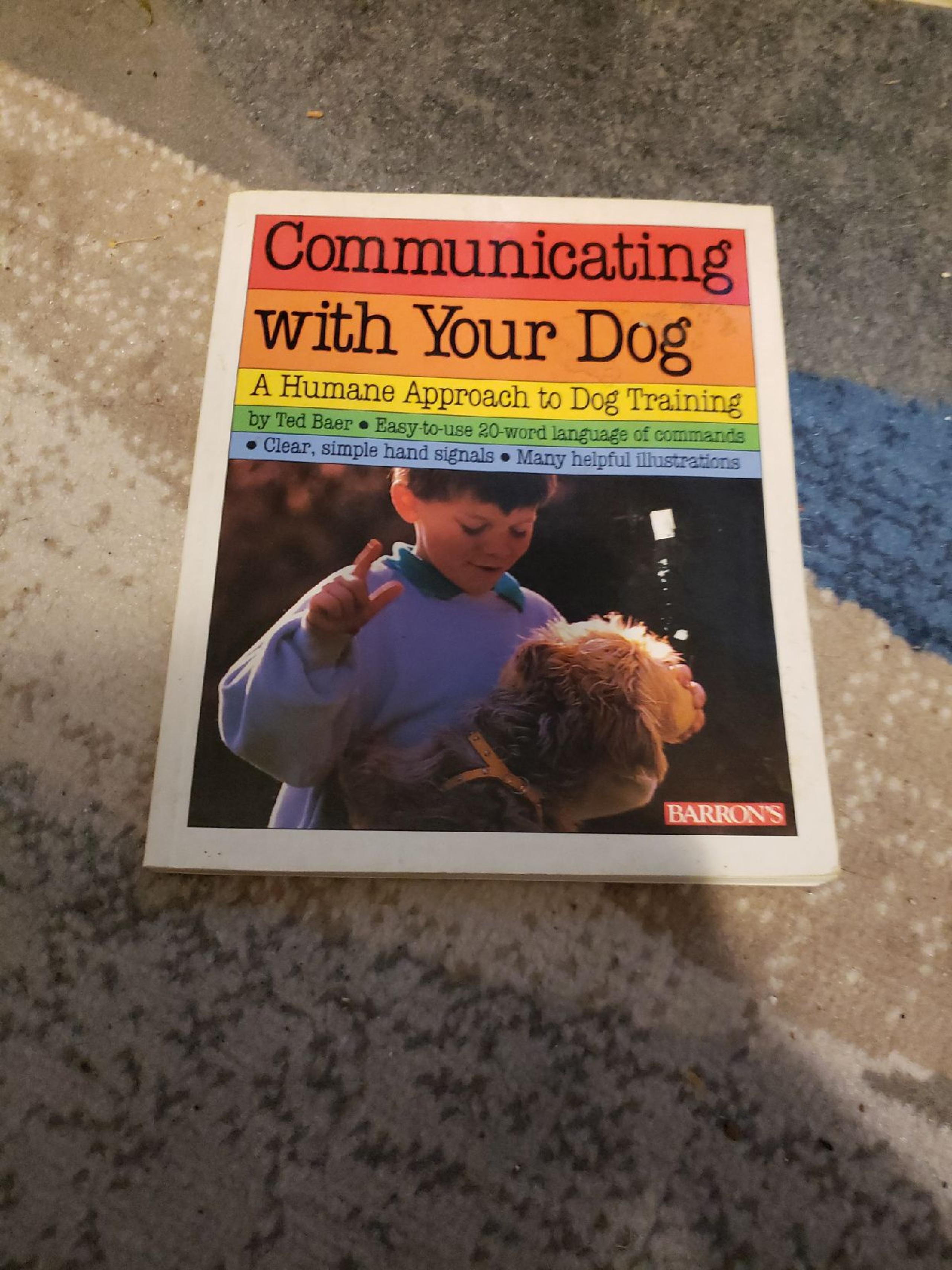 Dog training book