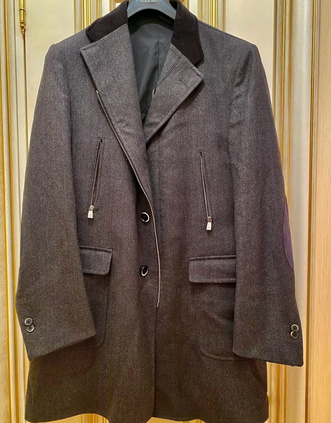 CORNELIANI men jacket coat 56 eu size wool