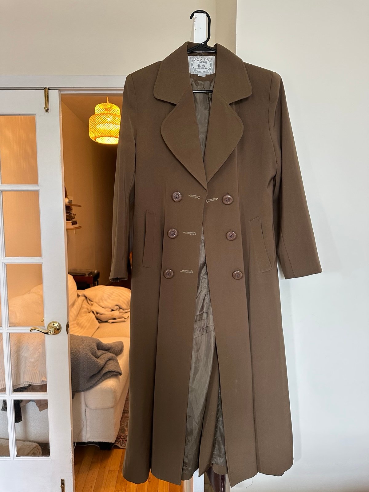 Vintage Tianchang Olive Trench Coat