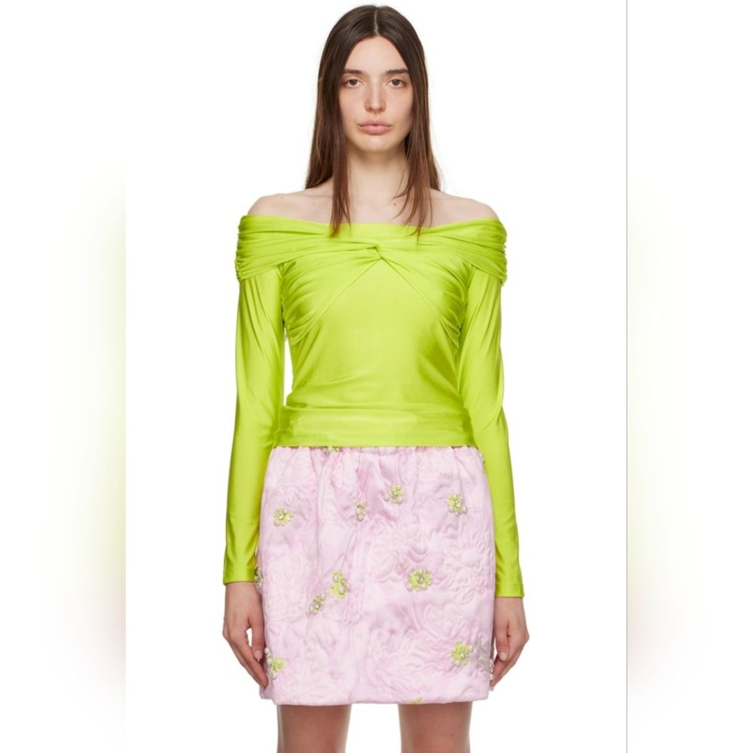 NWT STINE GOYA GREEN YUNA LONG SLEEVE SHIRT