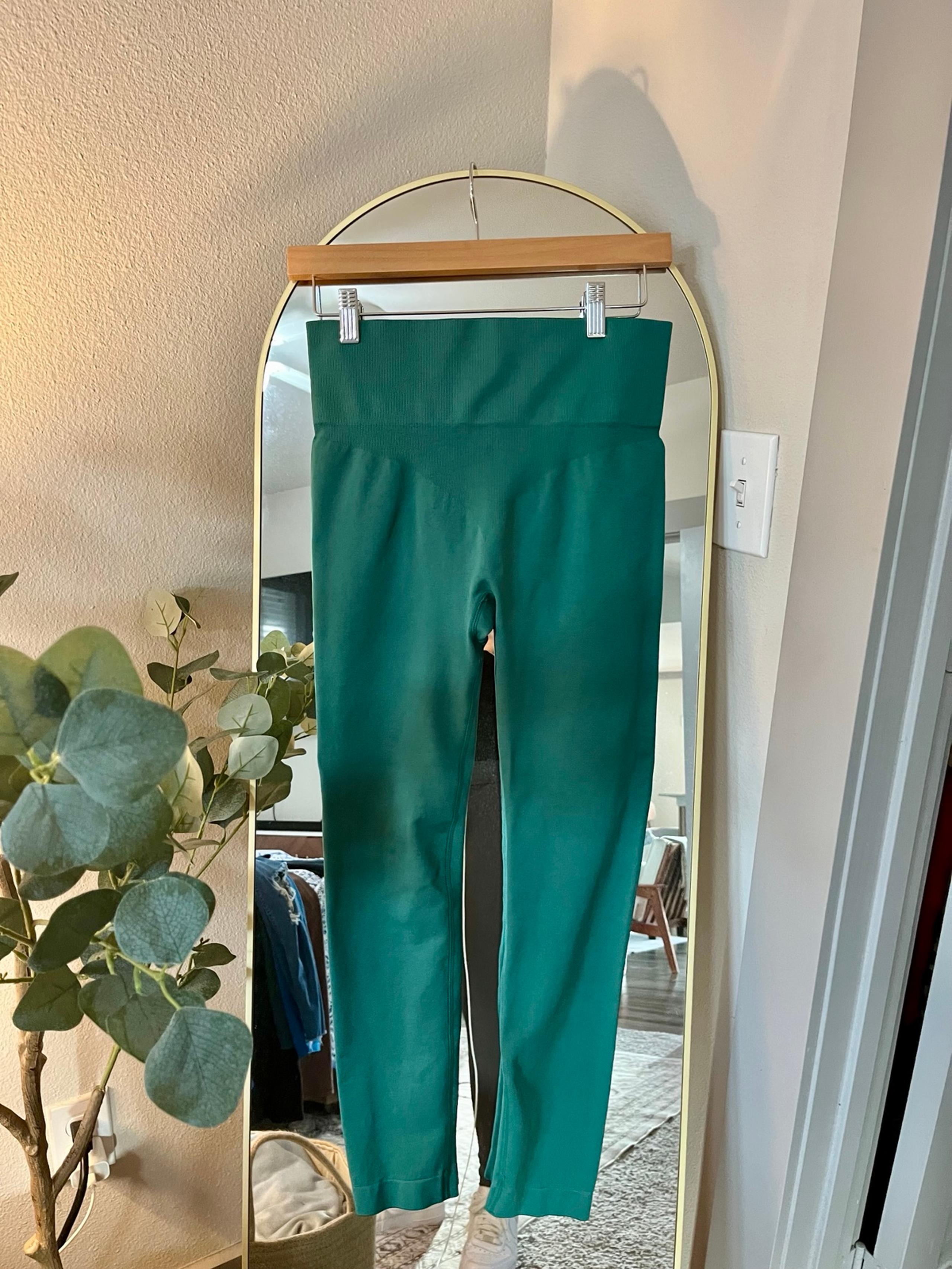 Women’s Shein Green High Waisted Leggings Workout activewear