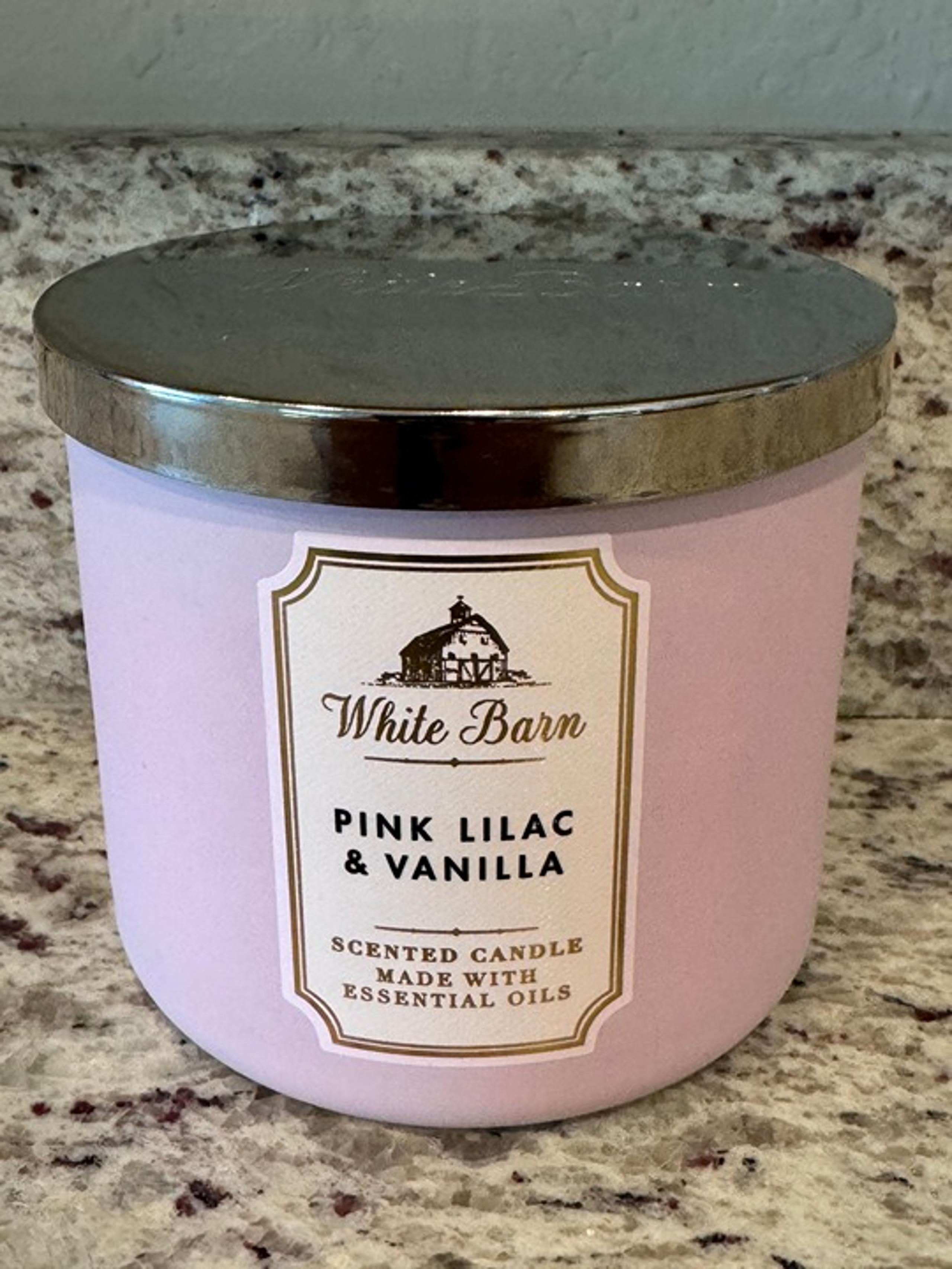 BBW Pink Lilac & Vanilla Candle