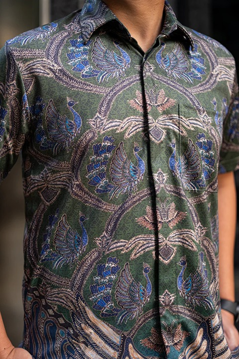 Luxury Performance Batik Shirt for Mens