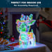 15 in Prismatic Iridescent Reindeer Light Decorations