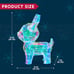 15 in Prismatic Iridescent Reindeer Light Decorations