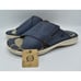 Born Mens Size 10 Marco Navy Oceano Full Grain Leather Slide Sandals Shoes