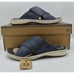 Born Mens Size 10 Marco Navy Oceano Full Grain Leather Slide Sandals Shoes