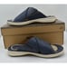 Born Mens Size 10 Marco Navy Oceano Full Grain Leather Slide Sandals Shoes