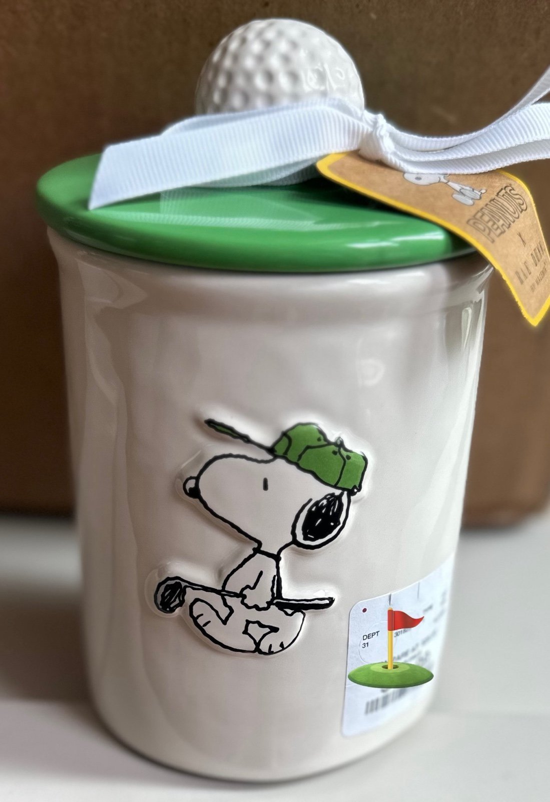 RESERVED NEW Release Rae Dunn/Snoopy TEE TIME and PLAY BALL Canisters