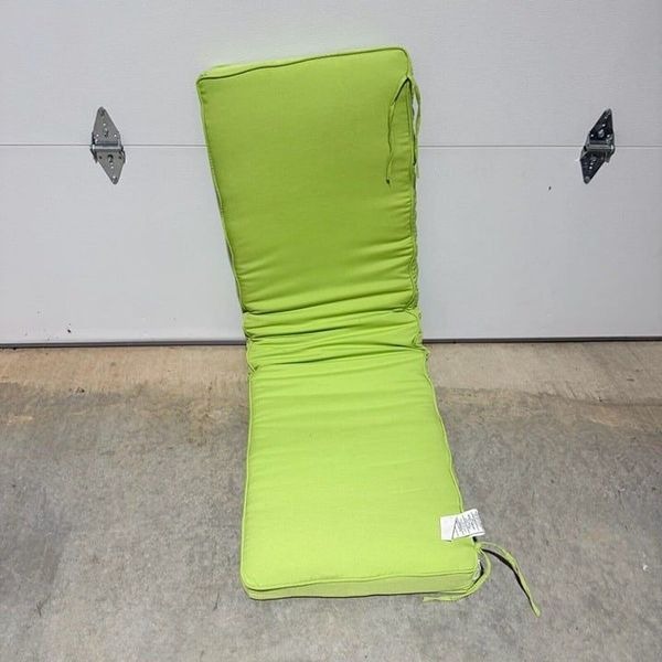 Sunbrella Corded Bench Cushion Ties Indoor Outdoor 60x19x3 Rectangle Apple Green