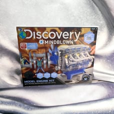 Discovery Model Engine Kit 104 Pieces. Moving Motor Parts & LED Lights New InBox