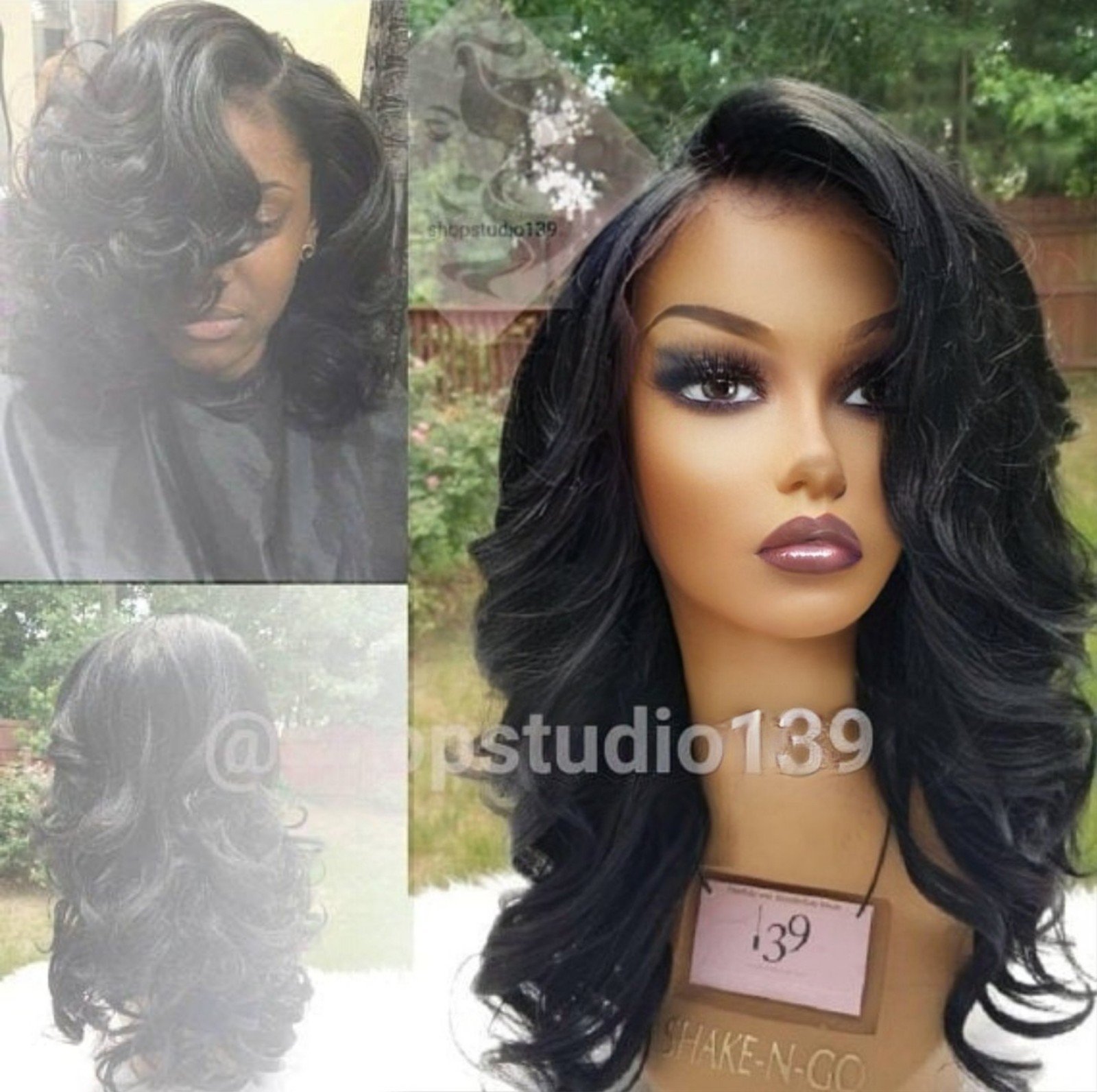 Body wave round part lace wig