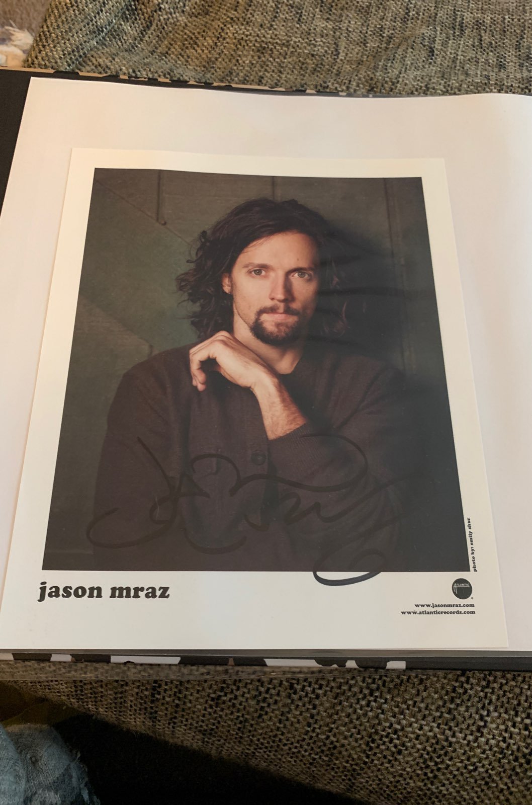 Jason mraz autographed photo