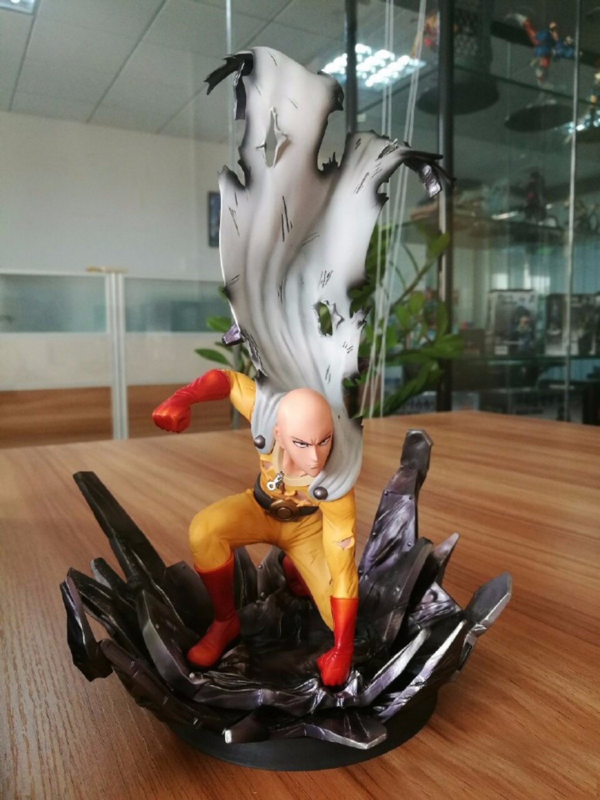 Saitama one punch man statue figure 10 inch