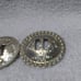 3 Montana Silversmiths Silver Round Flower Filigree Belt Chochos Great Vintage