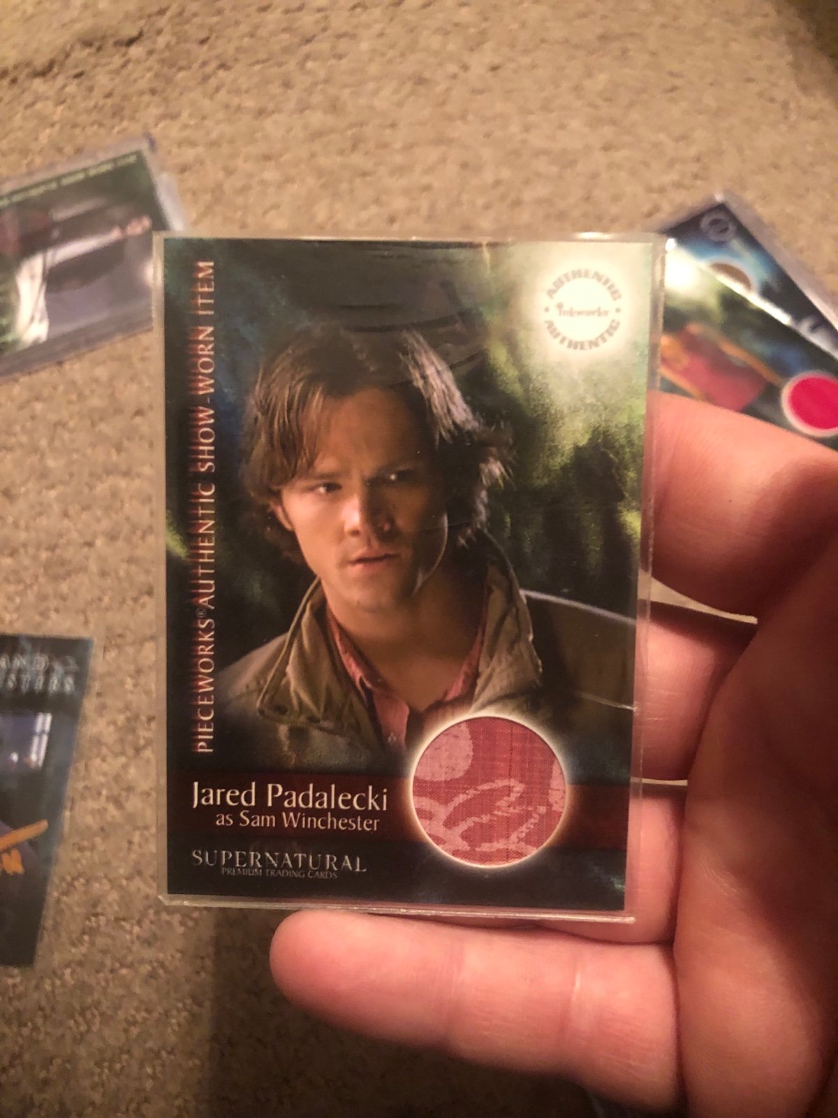 Supernatural Jared Padalecki as Sam Winchester Relic Card