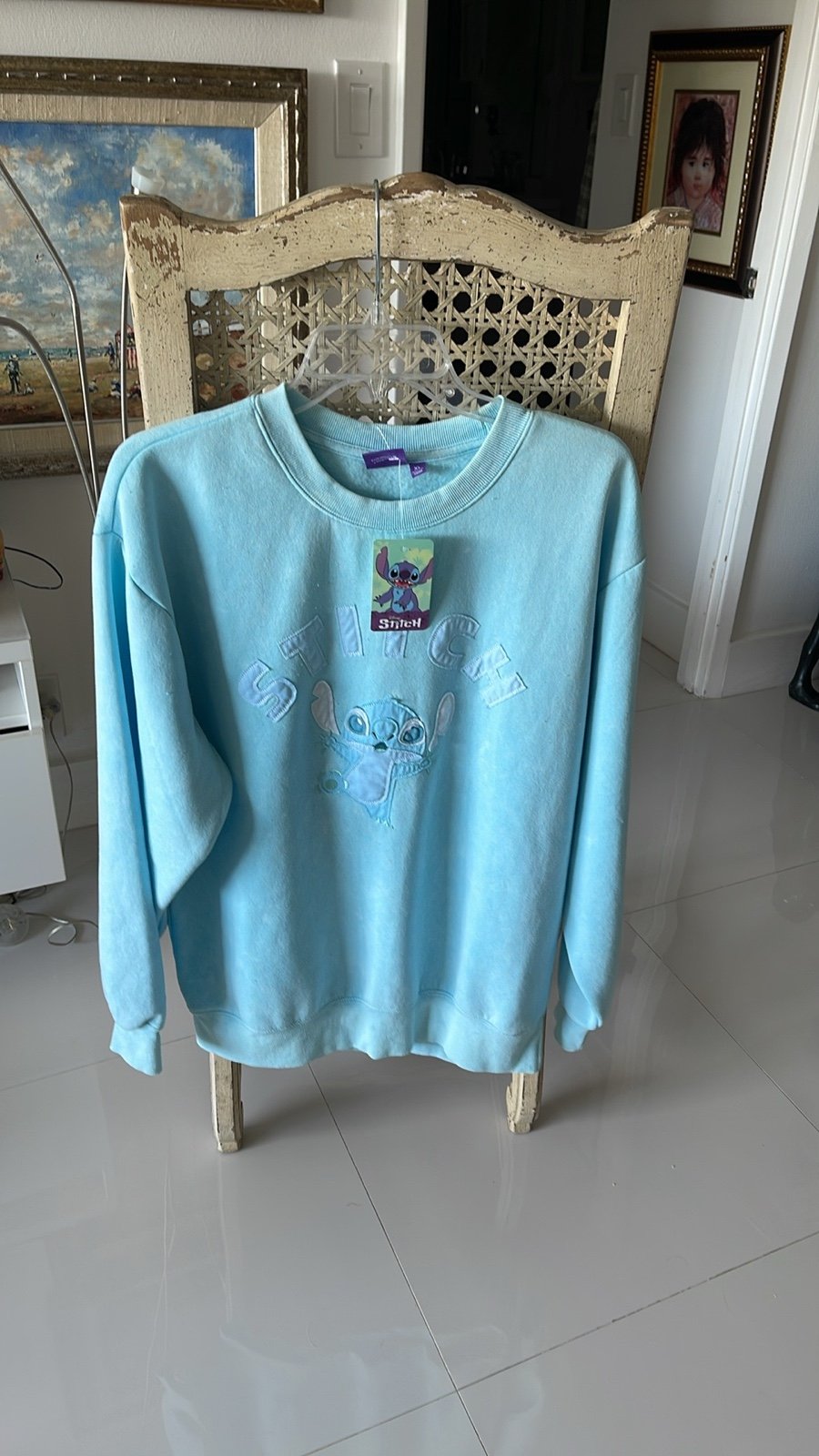 Disney STITCH Blue Long Sleeve Sweatshirt