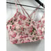 LoveShackFancy x Bandier Bra Top Floral Pink Size Medium