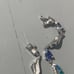 Opal & Tanzanite with diamond chips bracelet .