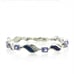 Opal & Tanzanite with diamond chips bracelet .