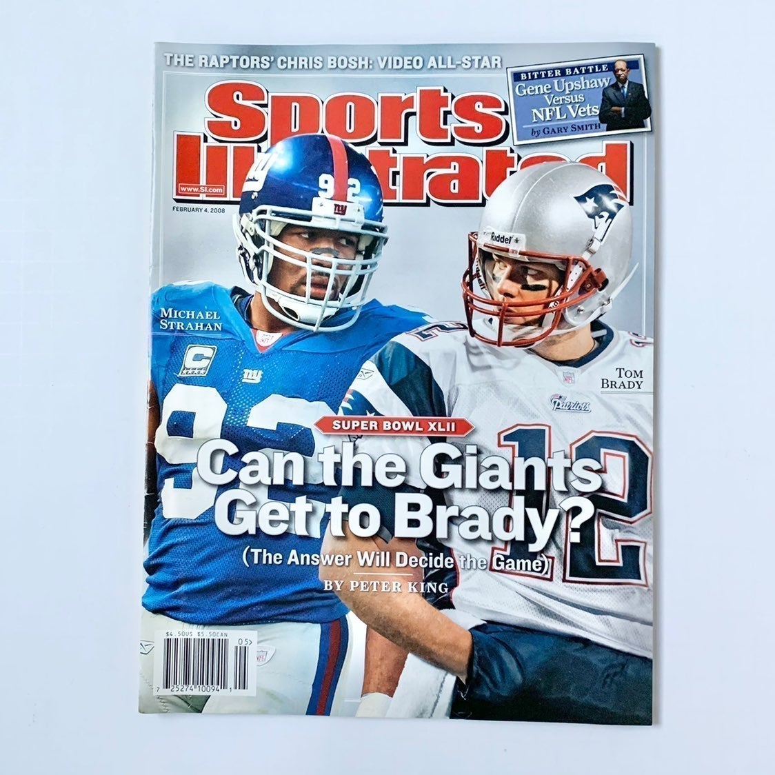 Sports Illustrated Magazine Issue Tom Brady Michael Strahan Super Bowl XLII
