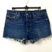 LEVI’S 501 Button Fly Echo Park Frayed Hem Mid Rise Cut Off Jean Shorts Size 29