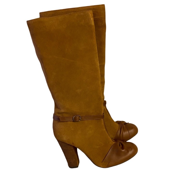 Joyfolie Lakin Brown/Fawn Heeled Boots 8.5