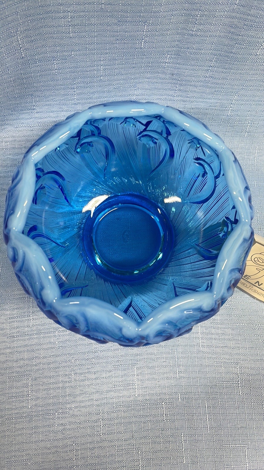 Fenton 8453 outlet BX Sapphire Blue Opalescent 5½