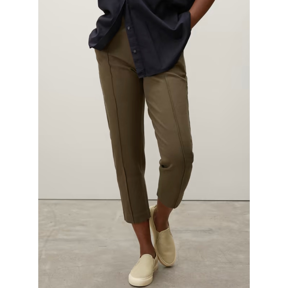 EVERLANE Forest Green The Dream Pant XS Tailed Look Casual Feel Career
