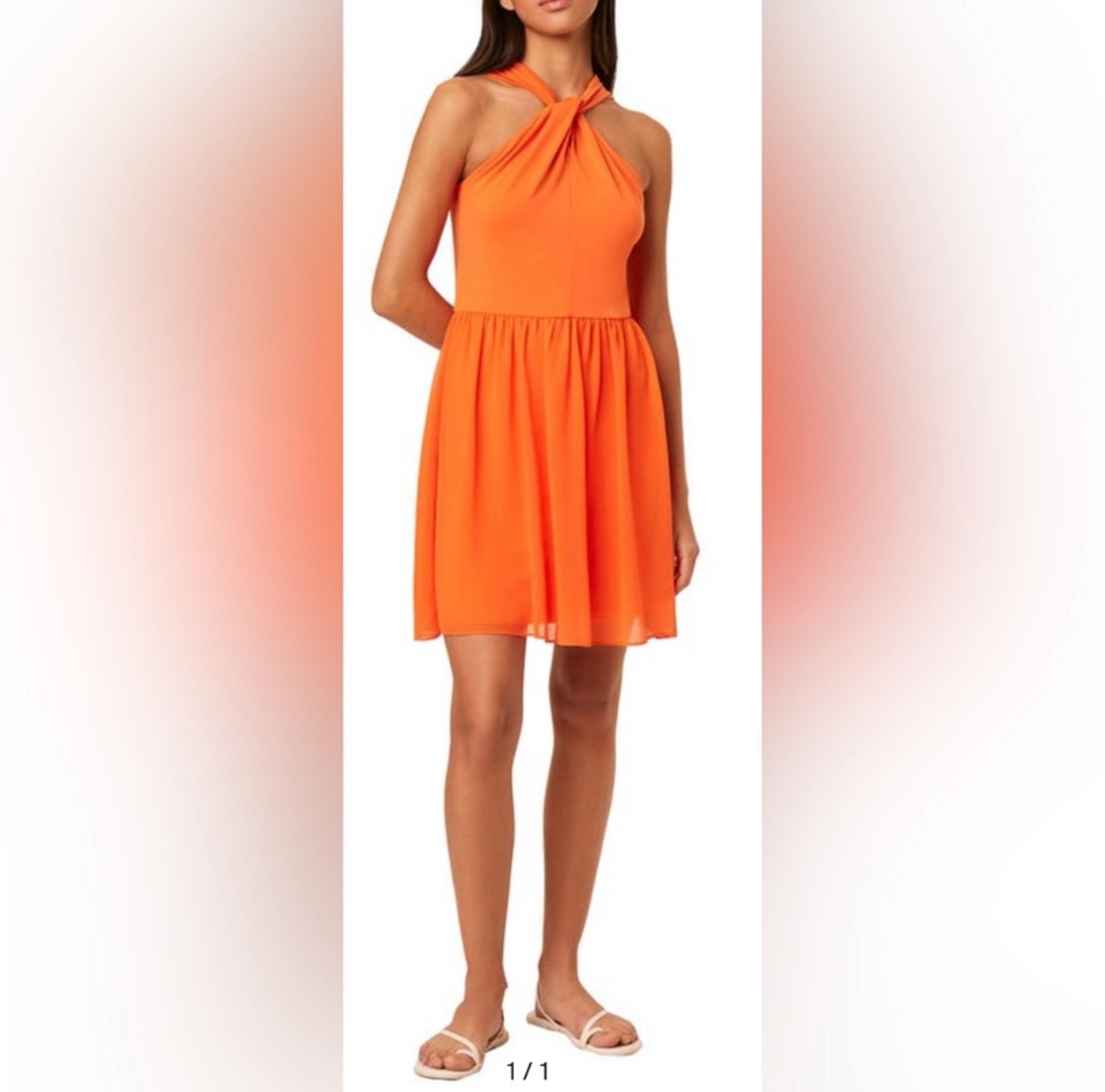 French Connection Orange Panthea Halter
Dress Size 4 (XS) NWT
