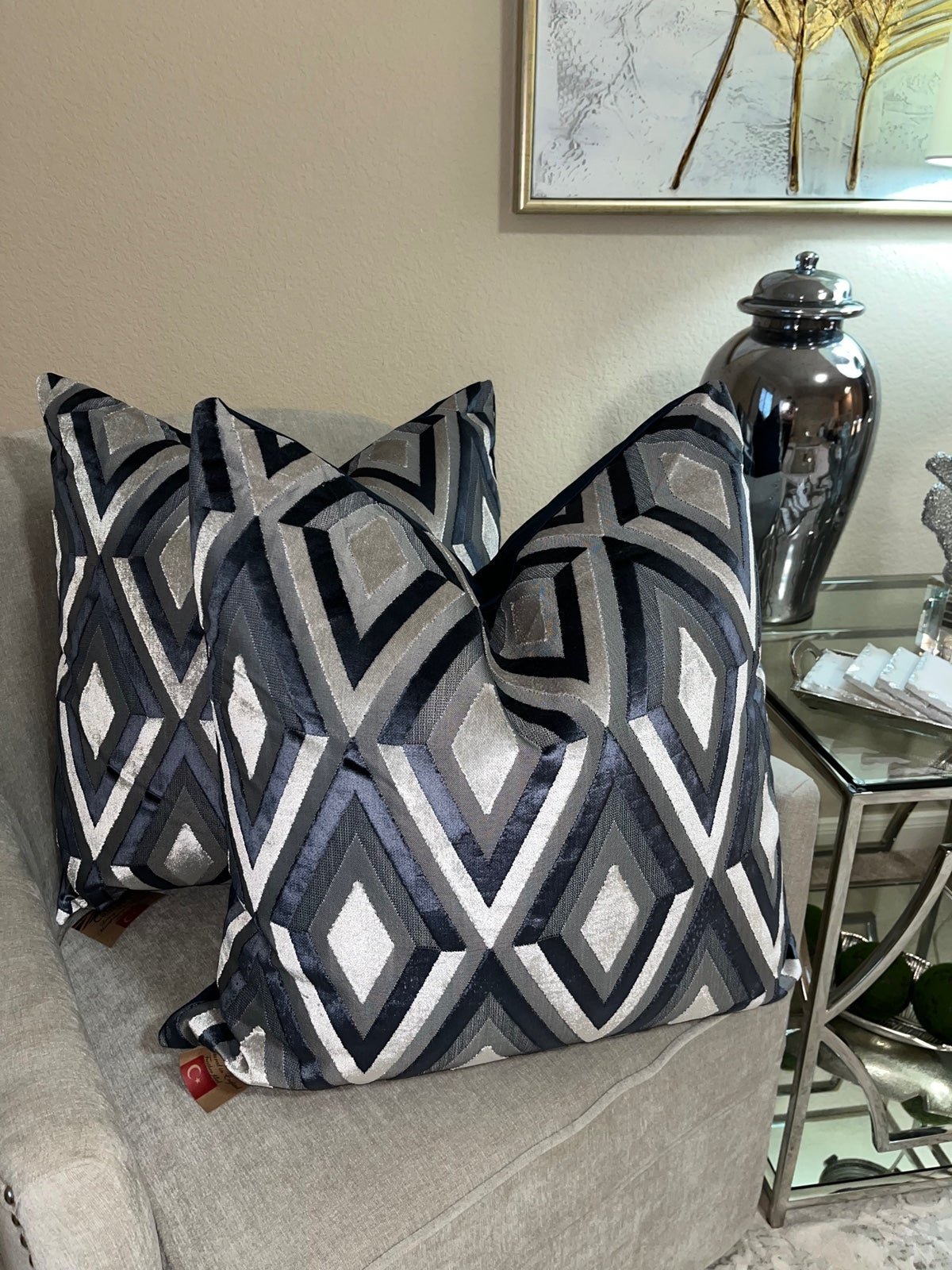 2-NWT CALDEIRA PILLOWS MADE IN UK