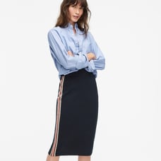 J. Crew Side Stripe Sweater Pencil Skirt