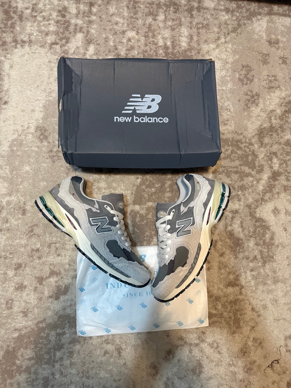 New Balance 2002R Protection Pack 'Rain Cloud' Size 9M Brand New