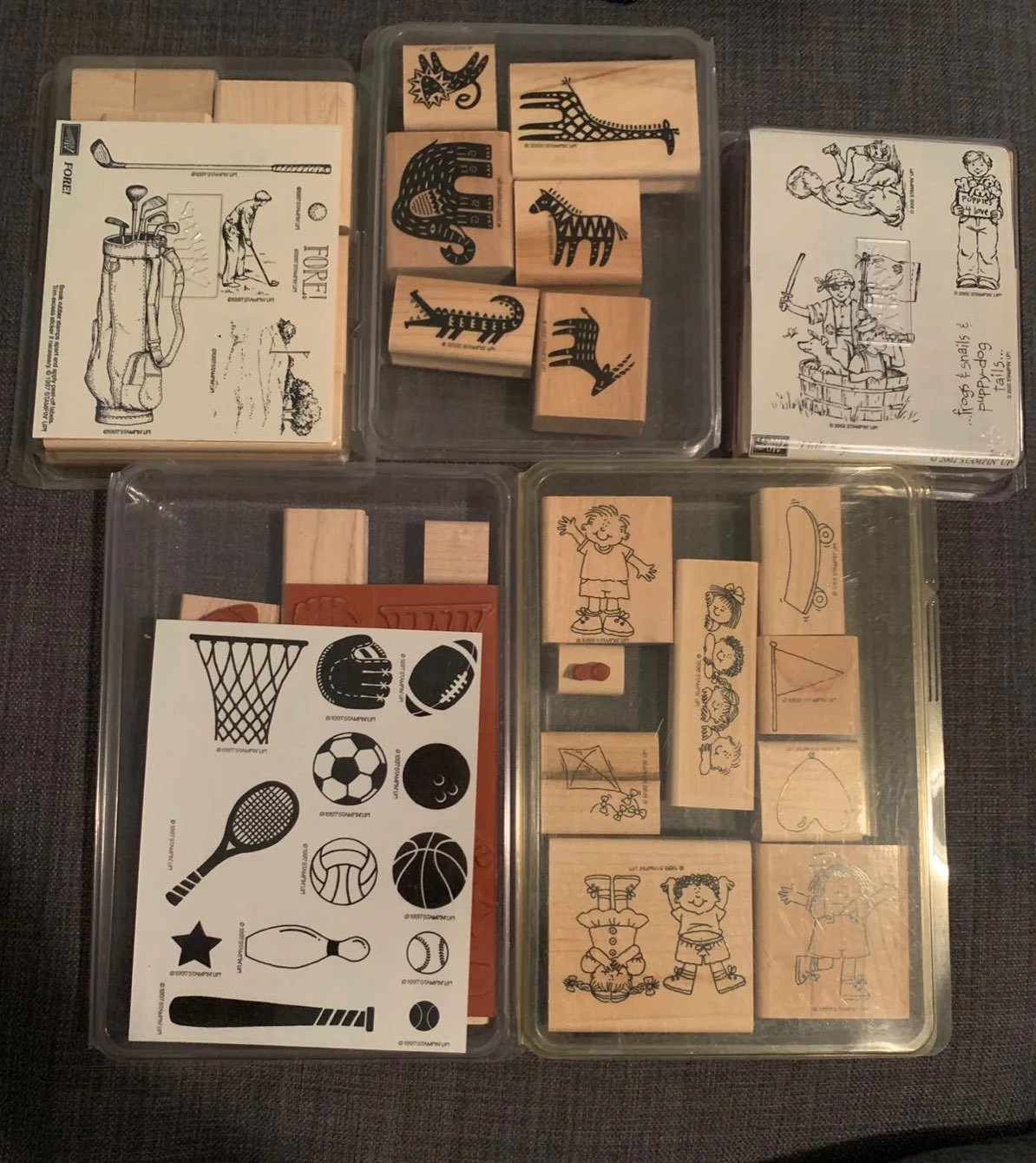 Stampin Up 5 Sets Boy/Male Themes NEW