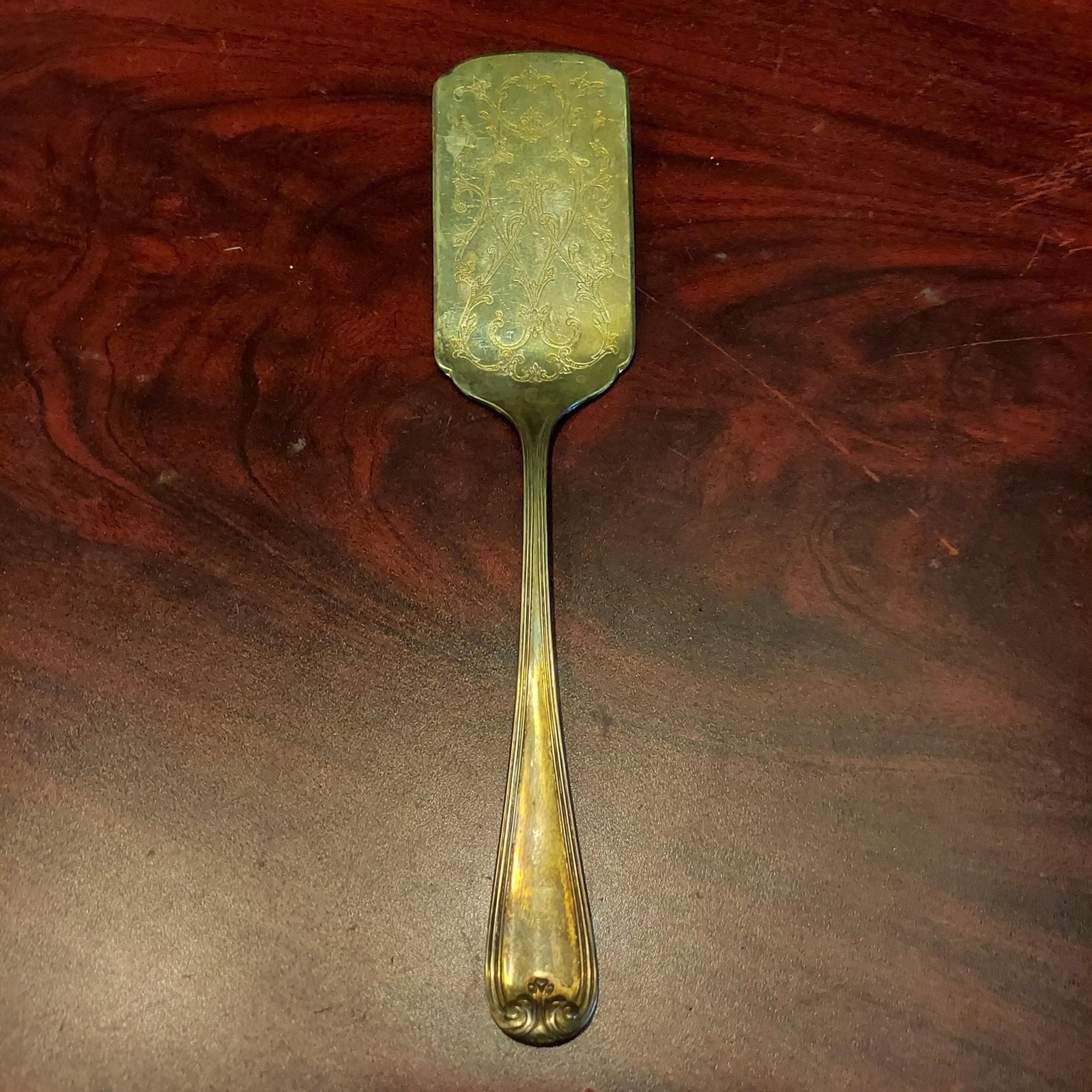 Vintage Gorham Heritage Italy Silverplate Pie / Cake Server 11 3/4"