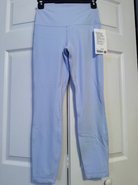 Women's Lululemon Align High-Rise pants leggings size 6 pastel blue NEW NWT