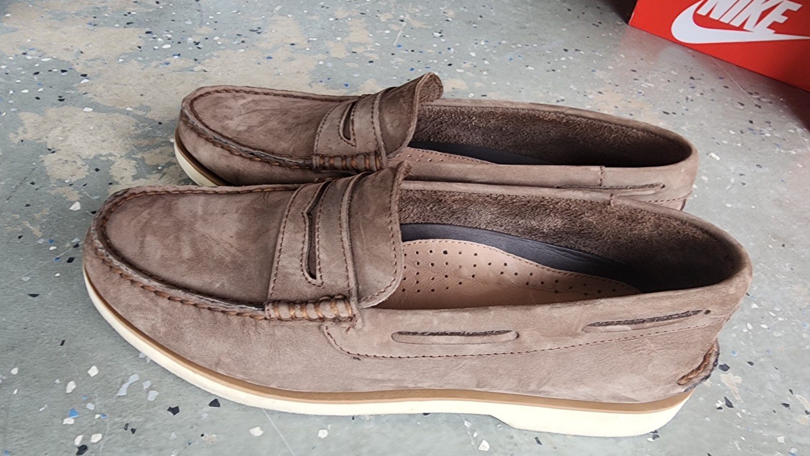 Sperry Men's Sz 12 Brown Suede Loafers