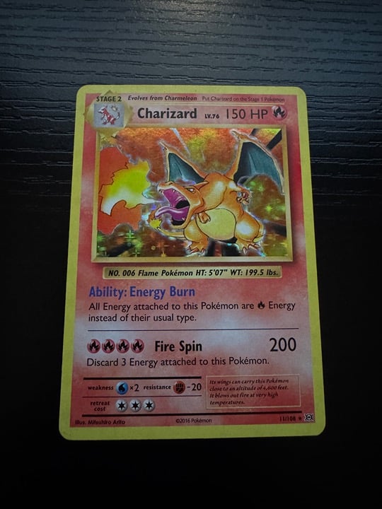 Charizard holographic evolutions 2016